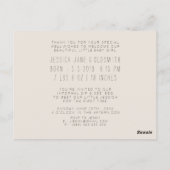 Carte Postale Bébé Bronze Merci photo (Dos)