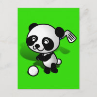 Bébé Cartoon Bébé Panda Ours Golf