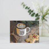 Carte Postale Bébé C'est froid dehors Noël (Debout devant)