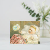 Carte Postale Bébé Clarks avec Bobine de Fil (Debout devant)