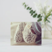 Carte Postale Bébé Crochet Booties (Debout devant)