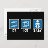 Carte Postale Bébé de glace (Devant / Derrière)