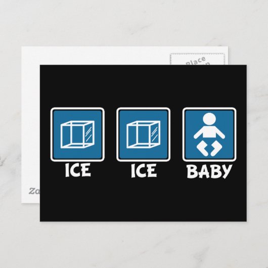 Carte Postale Bébé de glace (Devant / Derrière)