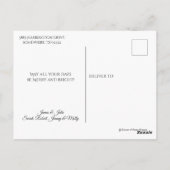 Carte Postale Bébé de Noël religieux Jésus Floral Wreath (Dos)