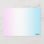 Carte Postale Bébé dinosaure drôle camion poubelle Anniversaire  (Dos)