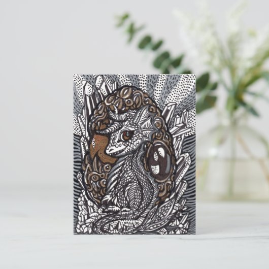 Carte Postale Bébé dragon (Debout devant)