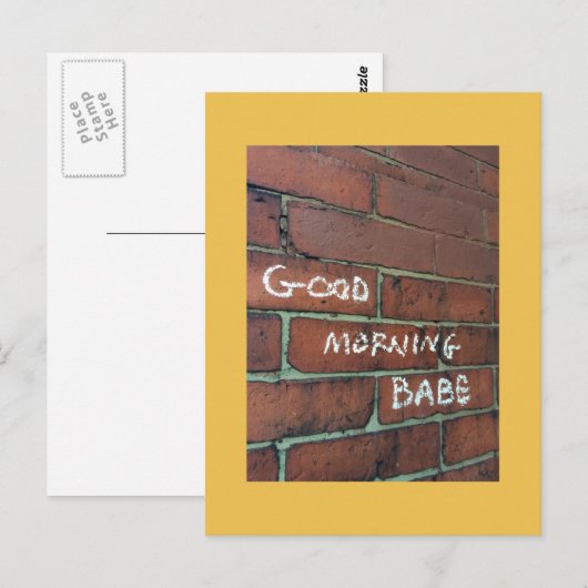 Carte postale bébé du matin (Devant / Derrière)