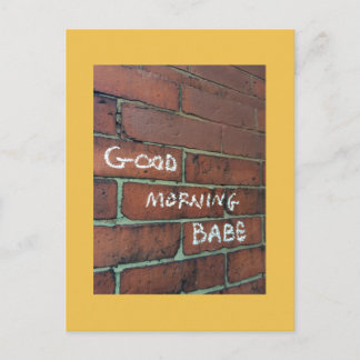 Carte postale bébé du matin