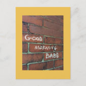 Carte postale bébé du matin (Devant)