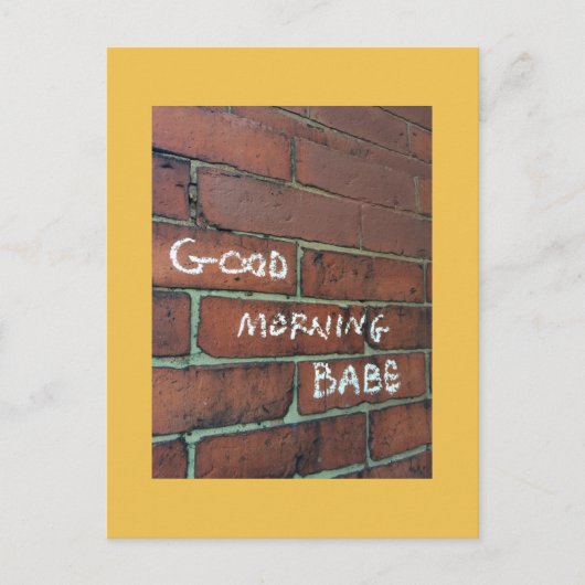 Carte postale bébé du matin (Devant)