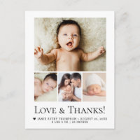 Bébé élégant garçon Amour et Merci 4 collage de ph