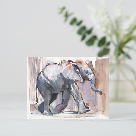 Carte Postale Bébé éléphant 2012 (Debout devant)