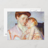 Carte Postale Bébé endormi. c. 1910, Mary Cassatt (Devant / Derrière)