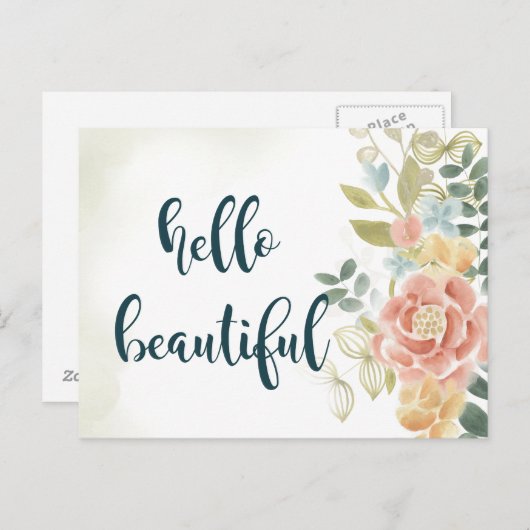 Carte Postale Bébé fille I (Devant / Derrière)