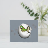 Carte Postale Bébé gecko dans l'œuf  (Debout devant)
