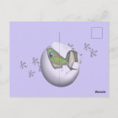 Carte Postale Bébé Gecko dans l'œuf (Dos)