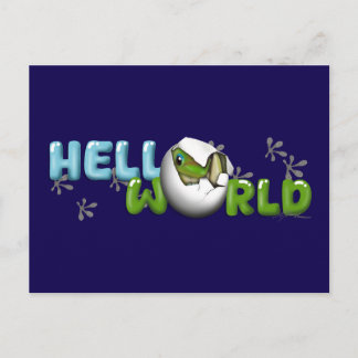 Carte Postale Bébé Gecko dans l'œuf