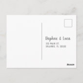 Carte Postale Bébé Genre Révéler Fumée Bombe Bleu et rose Fête (Dos)