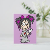 Carte Postale Bébé Goth mignon (Debout devant)