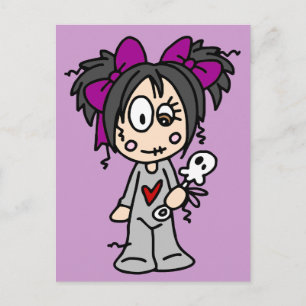 Carte Postale Bébé Goth mignon