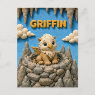 Carte Postale Bébé Griffin Mignon, Mythique