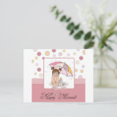 Carte Postale bébé heureux (Debout devant)