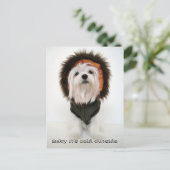 Carte Postale Bébé il fait froid dehors (Debout devant)