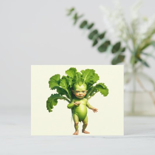 Carte Postale Bébé Légume Bizarre (Debout devant)