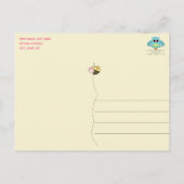 Carte Postale Bébé Merci de fille d'abeille (Dos)