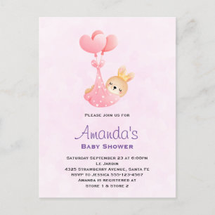 Carte Postale Bébé mignon dans un Baby shower de couverture de c