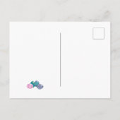 Carte Postale Bébé mignon Gris Lapin Lapin Vacances de Pâques (Dos)