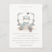 Carte Postale Bébé mignon Hippo Foliing N'importe quel âge Anniv (Devant)