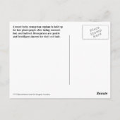 Carte Postale Bébé mignon Orangutan Orphan (Dos)