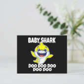 Carte Postale Bébé mignon requin Doo Doo Doo Doo (Debout devant)