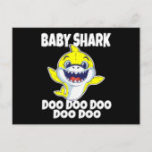 Carte Postale Bébé mignon requin Doo Doo Doo Doo (Devant)