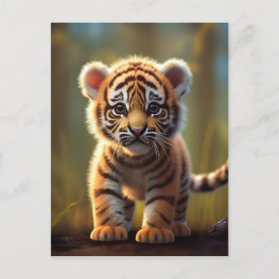Carte Postale Bébé mignon tigre