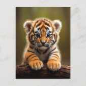 Carte Postale Bébé mignon tigre (Devant)