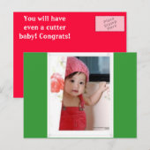 Carte postale Bébé mignonne (Devant / Derrière)