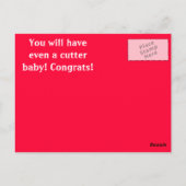 Carte postale Bébé mignonne (Dos)