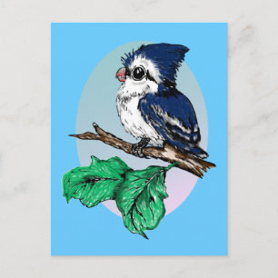 Carte postale Bébé mignonne Bluejay