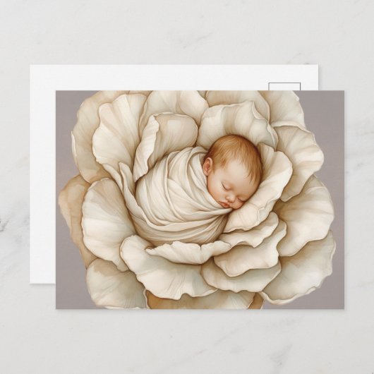 Carte postale Bébé Neutre (Devant / Derrière)