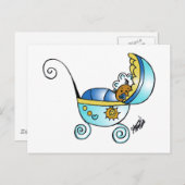 Carte Postale bébé nouveau-né (Devant / Derrière)