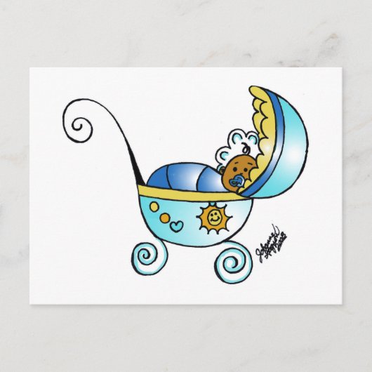 Carte Postale bébé nouveau-né (Devant)