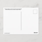 Carte Postale Bébé Orangutan à Bornéo (Dos)