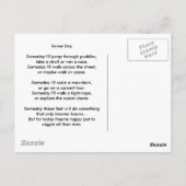 Carte Postale Bébé Pieds Rêves (Dos)