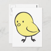 Carte Postale Bébé poulet (Devant / Derrière)