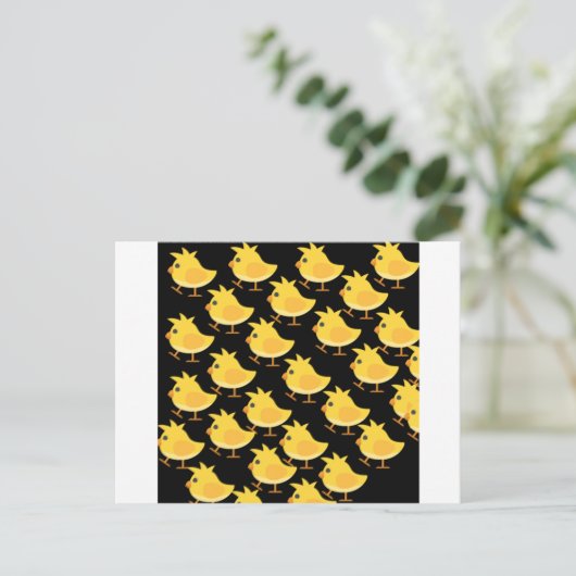 Carte Postale Bébé poulet (Debout devant)