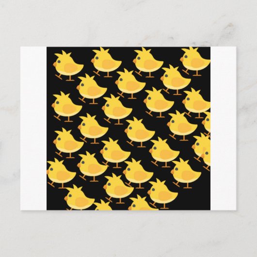 Carte Postale Bébé poulet (Devant)