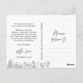 Carte Postale Bébé premier Noël, Faire-part avec photo (Dos)