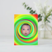 Carte Postale Bébé psychédélique (Debout devant)